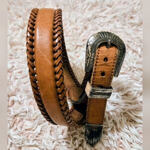🫎VTG Leather Braided Belt